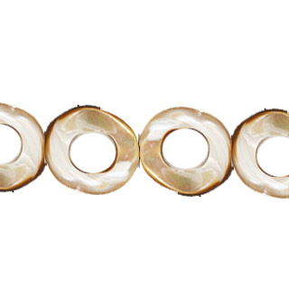 MOP(NATURAL) TWIST DONUTS 20MM