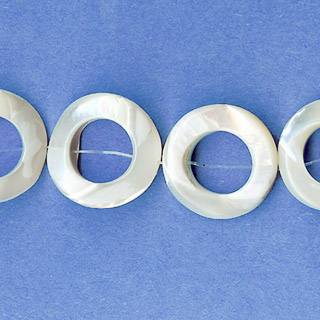 MOP(WHITE) TWIST DONUT 20MM