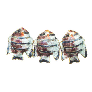 ENAMEL FISH 25X31MM PURPLE