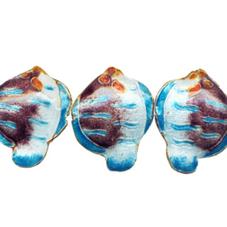 ENAMEL FISH 28X34MM PURPLE