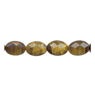TIGER EYE FACETED FLAT OVAL 13X18MM