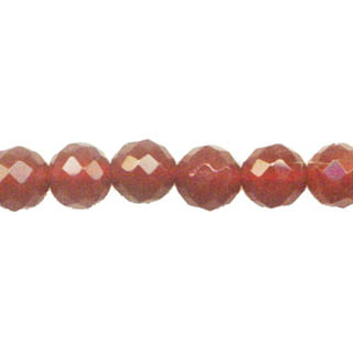CARNELIAN 08MM FACETED ROUND