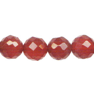 CARNELIAN 12MM FACETED ROUND