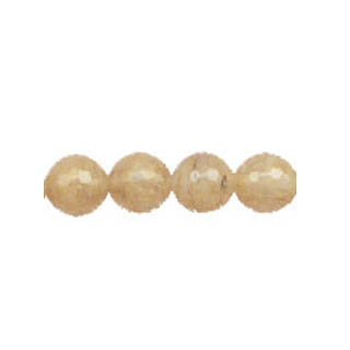 GOLD RUTILATED QUARTZ 12MM FACETED ROUND