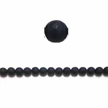 MATTE BLACK ONYX 08MM FACETED