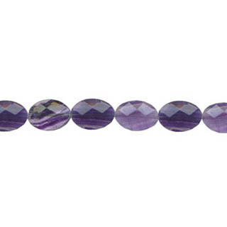 FLOURITE FACETED FLAT OVAL 10X14MM