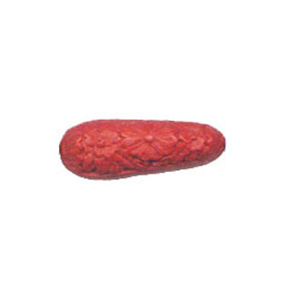 CINNABAR TEAR DROP 13X38MM RED