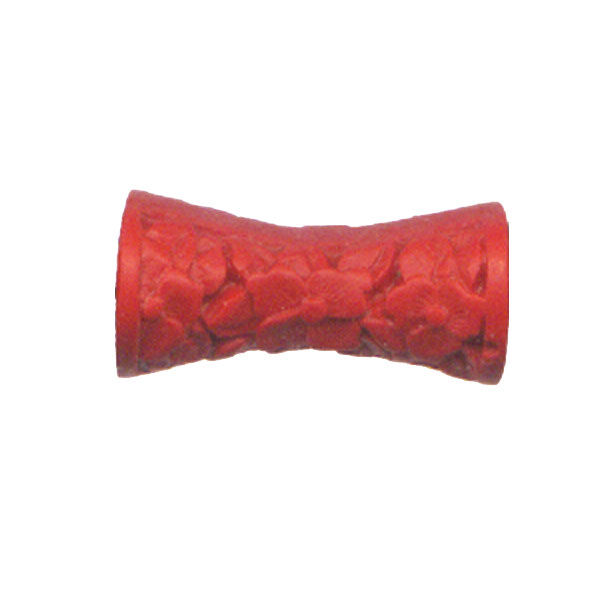 CINNABAR PILLOW 13X26MM RED