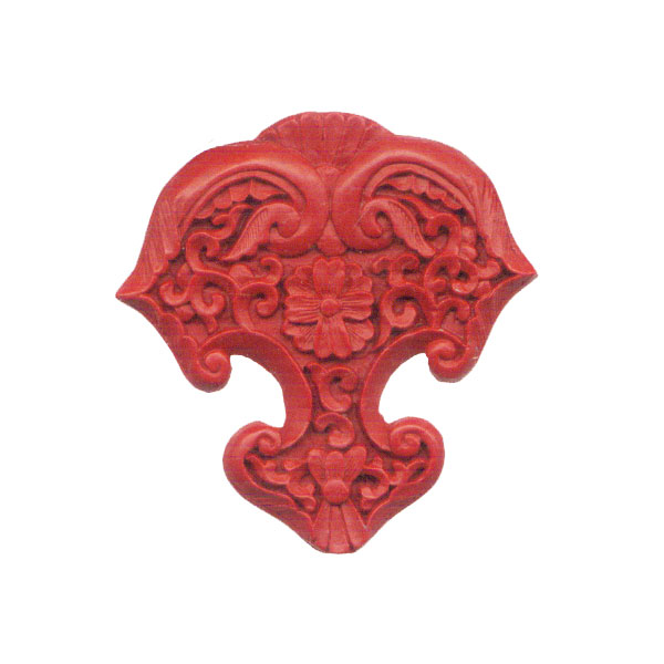 CINNABAR ANCHOR 49X51MM RED