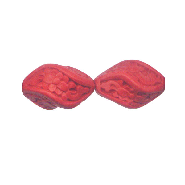 CINNABAR SWIRL 13X21MM RED