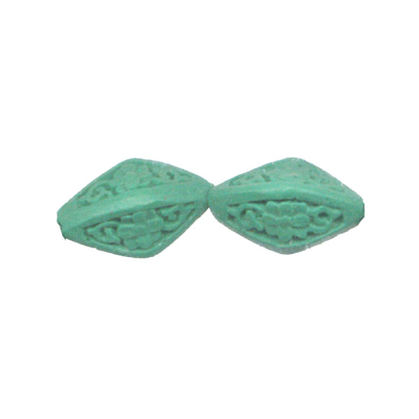 CINNABAR DIAMOND 4FACE 13X20MM TQ