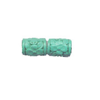 CINNABAR DRUM 12X14MM TQ