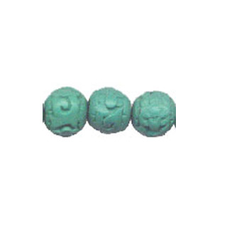 CINNABAR 15MM ROUND TQ