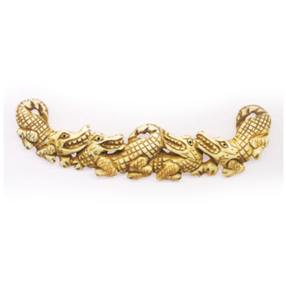 BONE FOUR CROCDILE 23X105MM ANTIQUE