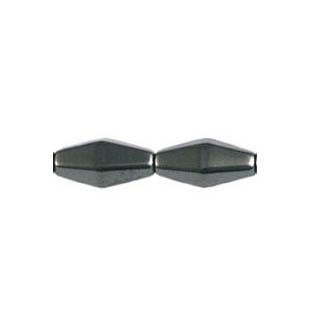 MAGNETIC HEMATITE 12 FACE DIAMOND 8X16MM