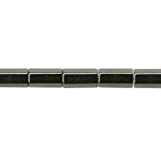 MAGNETIC HEMATITE 6 FACE TUBE 6X12MM