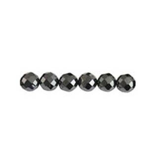 MAGNETIC HEMATITE ROUND FACETED 06MM