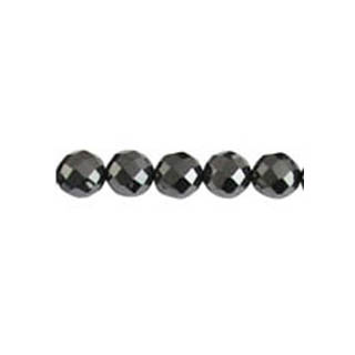 MAGNETIC HEMATITE ROUND FACETED 08MM