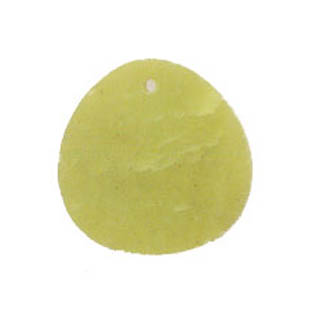 FLAT TRIANGLE 30X40MM OLIVE JADE