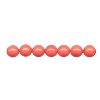 SHELL PEARL PL243 08MM SALMON CORAL