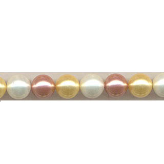 SHELL PEARL PINK MUTIL 10MM ROUND