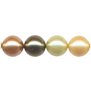 SHELL PEARL GOLD MULTI 18MM ROUND