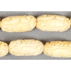 OX BONE CARVING TUBE LONG LIFE 10X20MM NATURAL COLOR