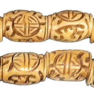 OX BONE CARVING TUBE LONG LIFE 10X20MM NATURAL COLOR