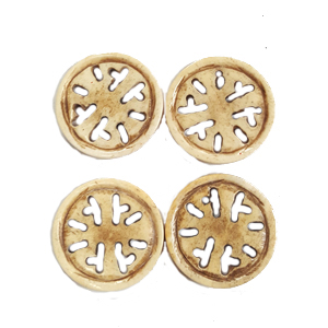 BONE CIRCLE 28MM ANTIQUE(4PCS/BAG)