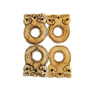 BONE DONUT 22X30MM ANTIQUE(4PCS/BAG)