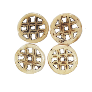 BONE CIRCLE 25MM ANTIQUE (4PCS/BAG)