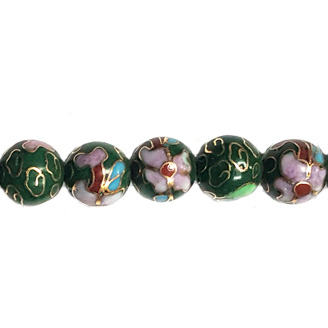 CLOISONNE 10MM GREEN