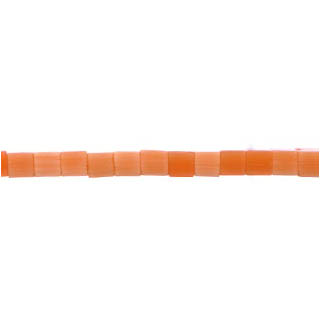 CAT'S EYE SQUARE 4MM LIGHT ORANGE