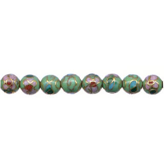 CLOISONNE 06MM APPLE GREEN