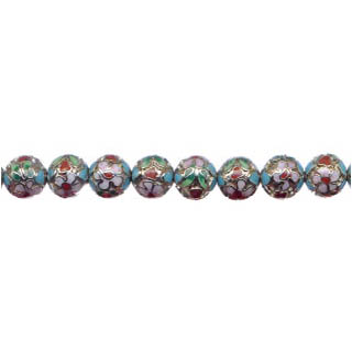 CLOISONNE 06MM SILVER