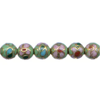 CLOISONNE 08MM APPLE GREEN