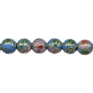 CLOISONNE 08MM BLUE