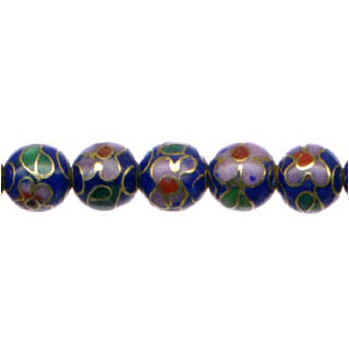 CLOISONNE 10MM DARK BLUE
