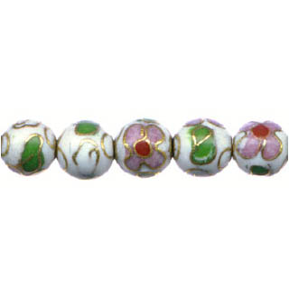 CLOISONNE 10MM WHITE