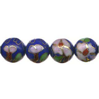 CLOISONNE 12MM DARK BLUE
