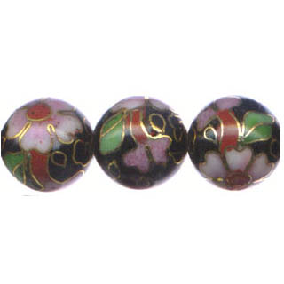 CLOISONNE 14MM BLACK