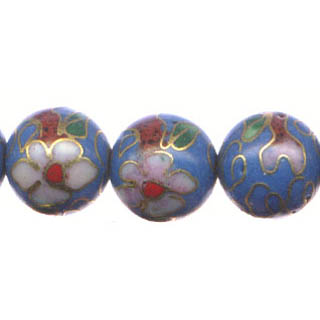 CLOISONNE 14MM BLUE