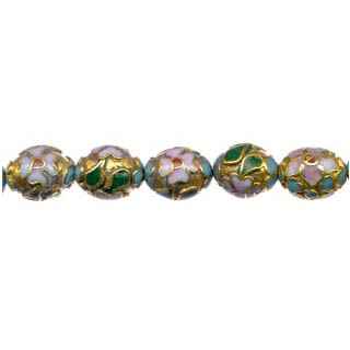 CLOISONNE RICE 09X11MM GOLD
