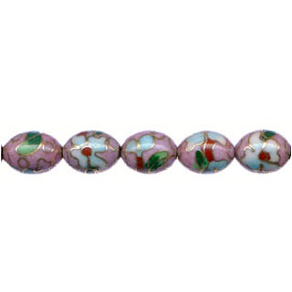 CLOISONNE RICE 09X11MM PINK