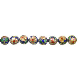 ENAMEL ROUND 06MM BLUE