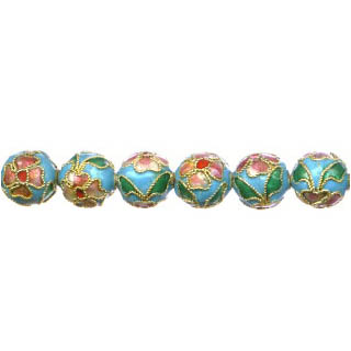 ENAMEL ROUND 08MM TURQUOISE