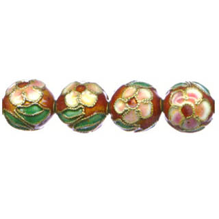 ENAMEL ROUND 12MM RED