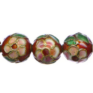ENAMEL ROUND 14MM RED