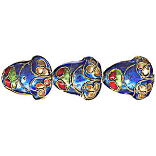 ENAMEL FROG 14X18MM LIGHT BLUE