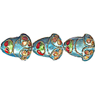 ENAMEL FROG 14X18MM TURQUPISE